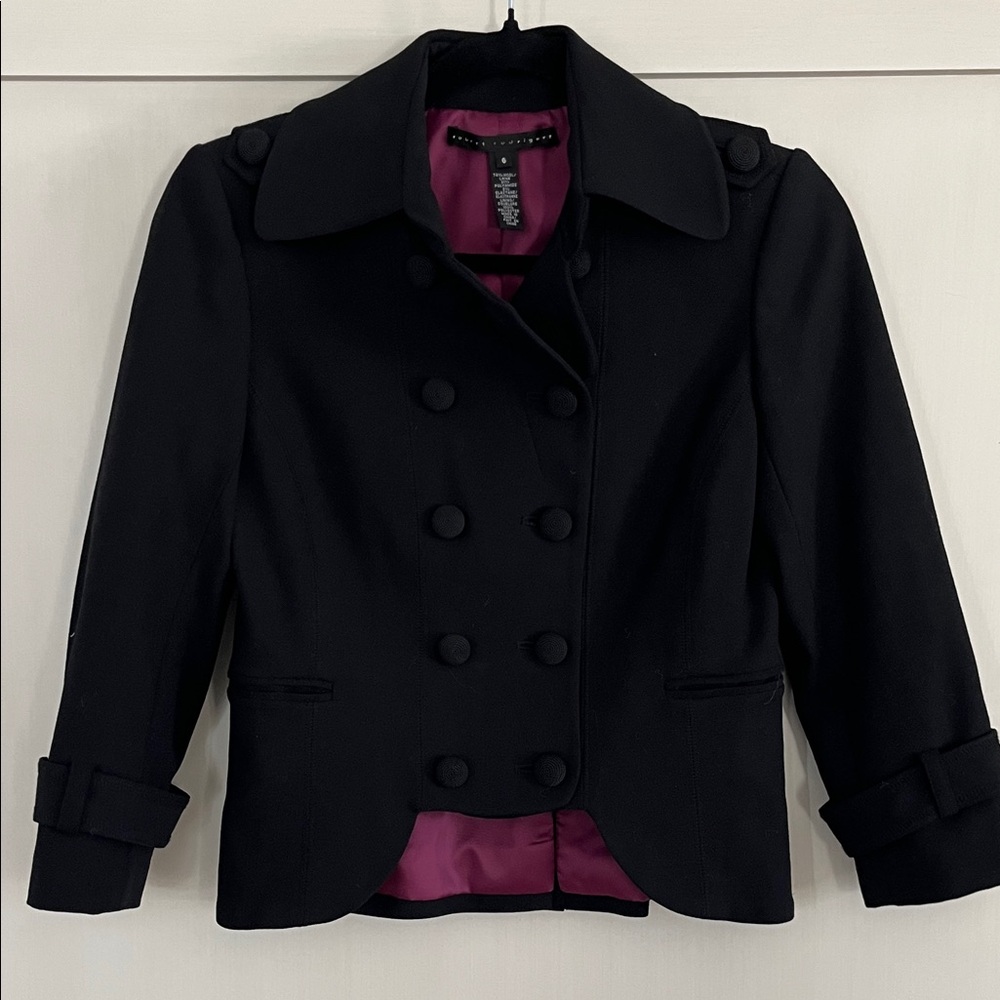 Robert Rodriguez Stylish Black Double-Breasted Women's Jacket